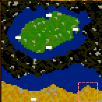 The surface of the map "Green Island"