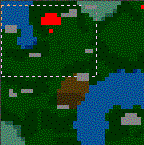 The surface of the map "Might and Fire"