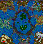 The surface of the map "Catch a Faerie"