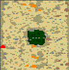 The surface of the map "Desert Battle 1"