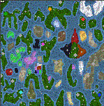 The surface of the map "Beyond Six Stamps"
