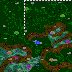 The surface of the map "Elven Forest"