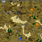 The surface of the map "Barbarian habits"