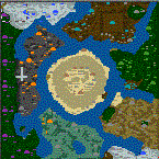 The surface of the map "Wizardring"