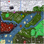 The surface of the map "Four Halflings of Apocalypse"