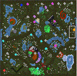 The surface of the map "Swamp Heroes"