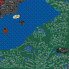The surface of the map "Giovanni and the Bog lords"