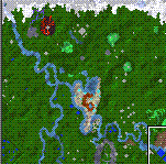 The surface of the map "The Druid"