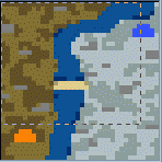 The surface of the map "River"