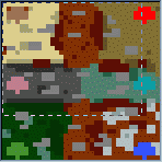 The surface of the map "Woodyland"