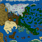The surface of the map "The Legend of Xsartas"