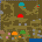 The surface of the map "Adventures of the Mercenary I"