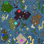 The surface of the map "Islands of despair"
