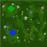 The surface of the map "Forest Frenzy"