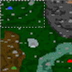 The surface of the map "The village battle"