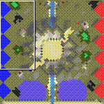 The surface of the map "Arena"