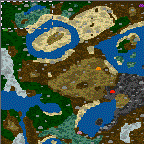 The surface of the map "Artifacts dragon lords"