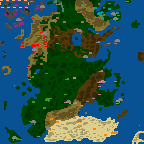 The surface of the map "War of the 8 Kings (A Song of Ice and Fire)"