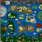 The surface of the map "A Dragon Adventure"