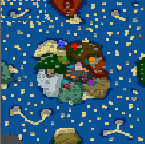 The surface of the map "A Pirate Adventure"