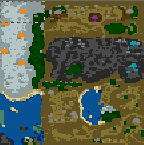 The surface of the map "A Barbarian's Story"