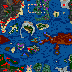 Поверхность карты "В поисках голубых гор 1.2.3"