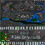 The surface of the map "KING OF WORLD - WAR AND REunion"