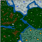 The surface of the map "Восхождение королевы Тьмы"