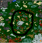 The surface of the map "Hota Stuck in the middle"