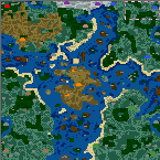 The surface of the map "3-Frontenkrieg"