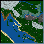 Поверхность карты "Хорватия"