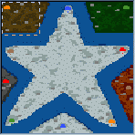 The surface of the map "White Star"