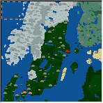 Поверхность карты "Скандинавия 2000"