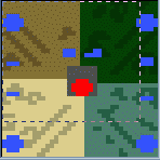 The surface of the map "Crazy land v1"