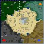 The surface of the map "Snow in the Desert"