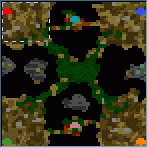 Underground of the map "Le Pentacle"