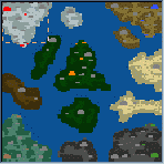 Поверхность карты "Острова и проливы"