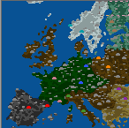 Поверхность карты "Mystisches Europa Teil II"