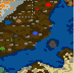 The surface of the map "Поход на Север"
