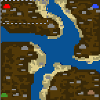The surface of the map "Погоня за священным граалем"