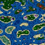 Поверхность карты "Колонии Пылающих Островов"