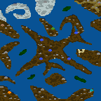The surface of the map "The Empire of the World 5"