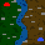 The surface of the map "По ту сторону реки"