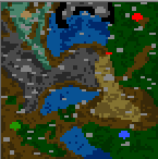 The surface of the map "Вперёд вниз!"