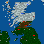 The surface of the map "Стражи Шотландии"