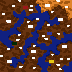 The surface of the map "Sweet Waters"