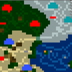 Map surface The surface of the map "Northern Darkness (RUS)"