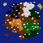 Поверхность карты "Four Kingdoms"