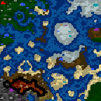 Карта поверхности Поверхность карты "Wojna z Wіadcami Chaosu"