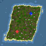 The surface of the map "Island for One"